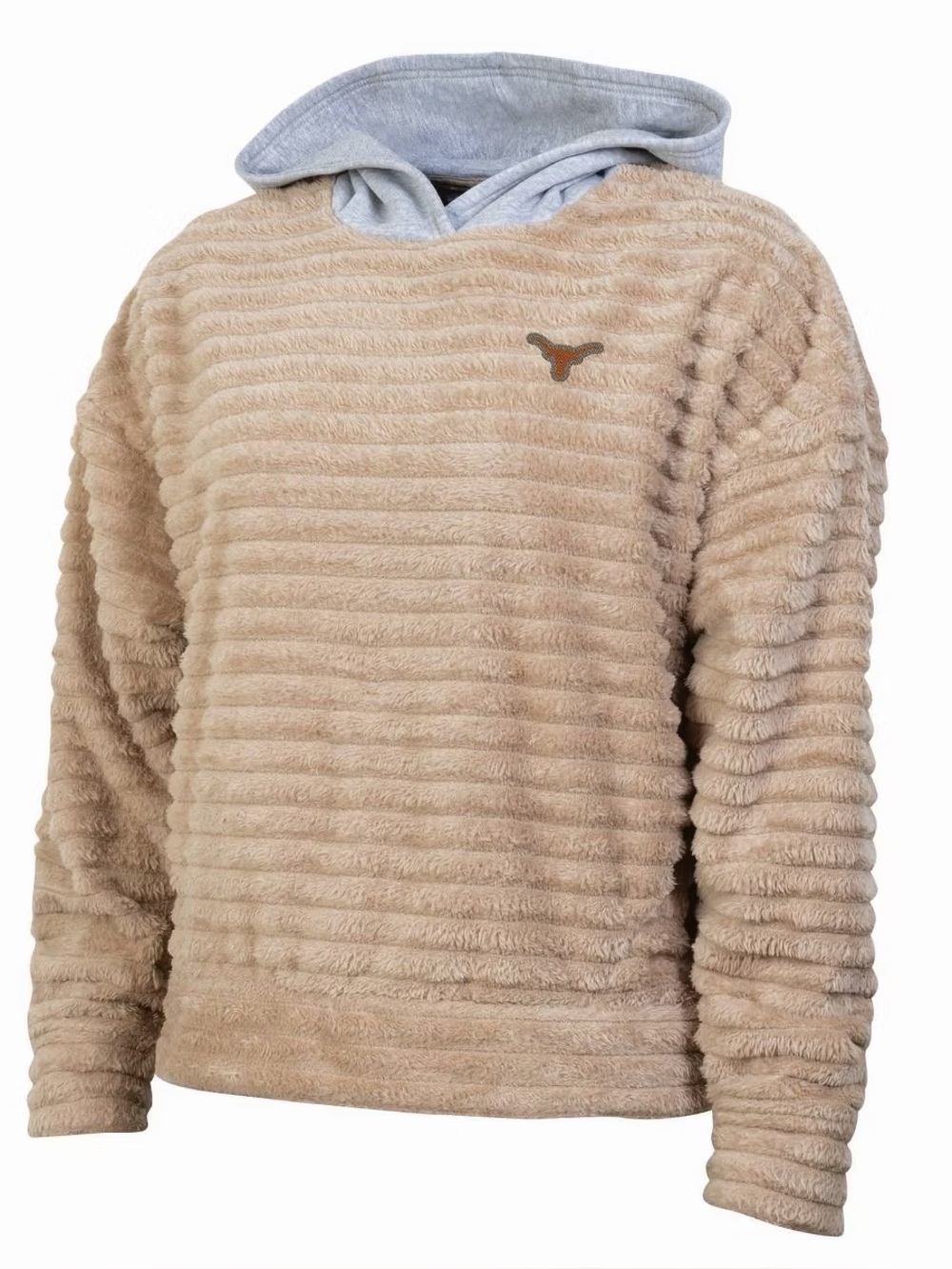 Texas Longhorns NCAA Sherpa Hoodie Tan Rivalry Threads